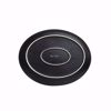 Ebony 11" Black Matte Oval Coupe Plate - bottom