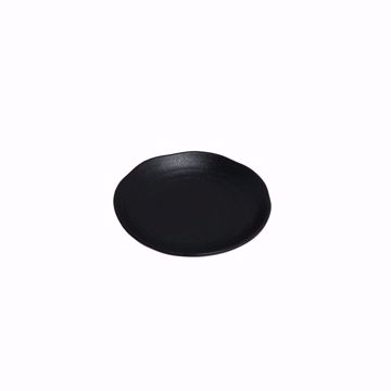 Ebony 6.5" Black Matte Round Bowl - side top