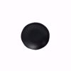 Ebony 6.5" Black Matte Round Bowl - top