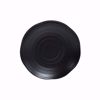 Ebony 8.5" Black Matte Round Bowl - top 