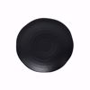 Ebony 10.5" Black Matte Round Bowl - top