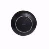 Ebony 10.5" Black Matte Round Bowl - bottom