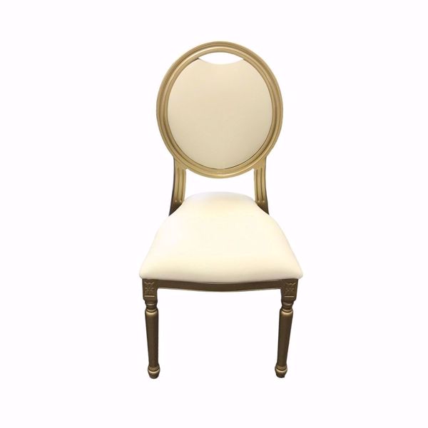 Resin King Louis Chair - Gold