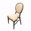 Stackable Wood King Louis Chair - Left Front