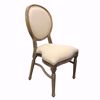 Stackable Wood King Louis Chair - Right Front