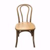 Pecan Wooden Bentwood Chair - Stackable - Front
