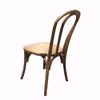 Pecan Wooden Bentwood Chair - Stackable - Left Back