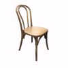 Pecan Wooden Bentwood Chair - Stackable - Right Front