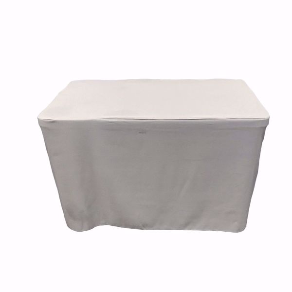 4ft Fitted Tablecloth - Grey