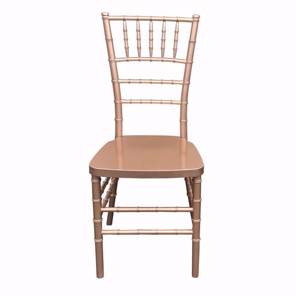 NES Reliable Rose Gold Resin Chiavari Chair 