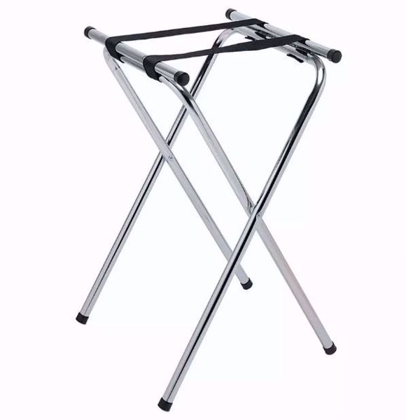 Chrome 31" High Tray Stand 