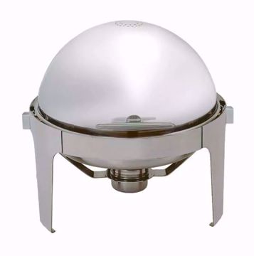 6 1/2 qt Round Chafer with Roll Top Lid