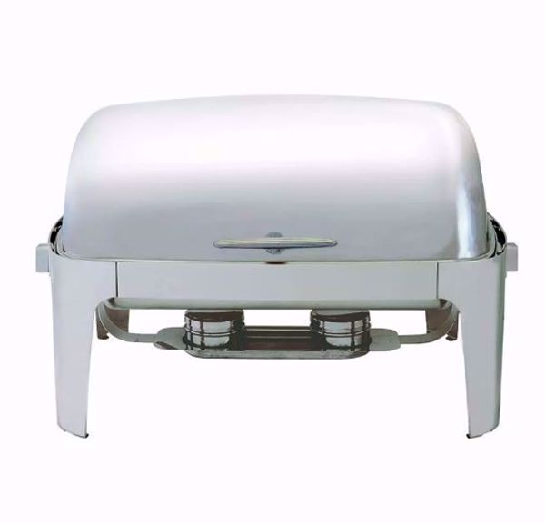 8 qt Rectangle Chafer with Roll Top Lid