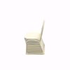 Ivory Ruched Spandex Banquet Chair Cover - Side 