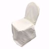 Ivory Polyester Banquet Chair Cover - Front Side
