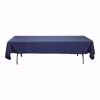 60x126 inch polyester tablecloth - navy blue