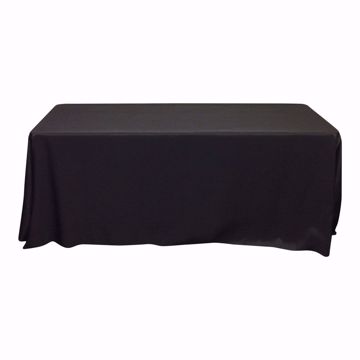 90x132 inch polyester tablecloths - black