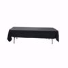 60x126 inch polyester tablecloth - black
