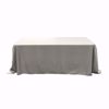 90x132 inch polyester tablecloths - grey