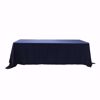 90x156 inch polyester tablecloth - navy blue