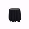 90 inch round polyester tablecloth - black