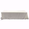 90x156 inch polyester tablecloth - ivory