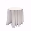 90 inch round polyester tablecloth - white