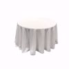 108 inch round polyester tablecloth - white