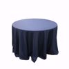 108 inch round polyester tablecloth - navy blue