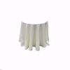 90 inch round polyester tablecloth - ivory