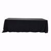 90x156 inch polyester tablecloth - black