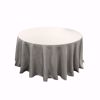 120 inch round polyester tablecloth - grey