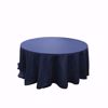 132 inch round polyester tablecloth - navy blue