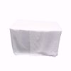 4ft Fitted Tablecloth - White - Back