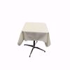 45x45 square polyester tablecloth - ivory