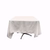 70x70 square polyester tablecloth - white