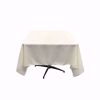70x70 square polyester tablecloth - Ivory