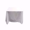 90x90 square polyester tablecloth - white