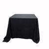 90x90 square polyester tablecloth - black