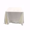 90x90 square polyester tablecloth - ivory