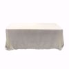 90x132 inch polyester tablecloths - ivory
