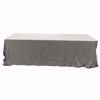 90x156 inch polyester tablecloth - grey