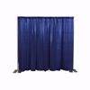 8ft Fixed Height Pipe & Drape Backdrop Kit - Expo Blue Drape