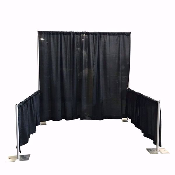 Single Booth with Sidewalls Kit - Black Banjo