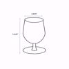 Copa 10oz Stemmed Water Glass Dimensions