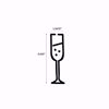 Polycarbonate 7oz Plastic Champagne Flute Dimensions