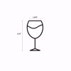 Serenity 7oz Wine Tasting Glass Dimensions