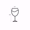 Serenity 12oz Wine Glass Dimensions