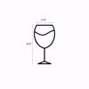Serenity 16oz Wine Glass Dimensions