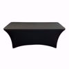 6ft spandex tablecloth (300gsm) - black